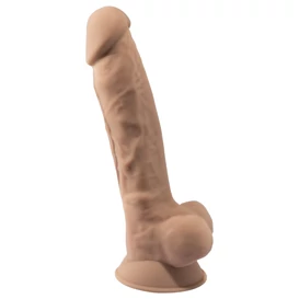 Silexd 7 - tapadókorongos dildó - 17,5cm (natúr)