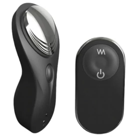 Dorcel Discreet Vibe + - akkus, rádiós csikló vibrátor (fekete)