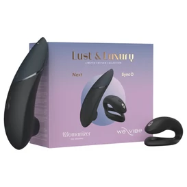 Womanizer Lust&amp;Luxury - csikló- és párvibrátor szett (fekete)