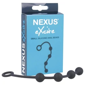 Nexus Excite - 4 gyöngyös anál dildó - fekete (kicsi)