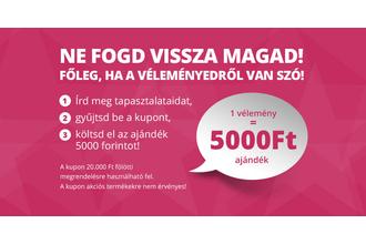 5000 forint ajándékba!