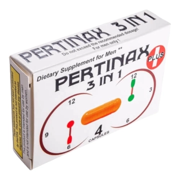 Pertinax 3in1 Plus - étrend-kiegészítő kapszula férfiaknak (4db)