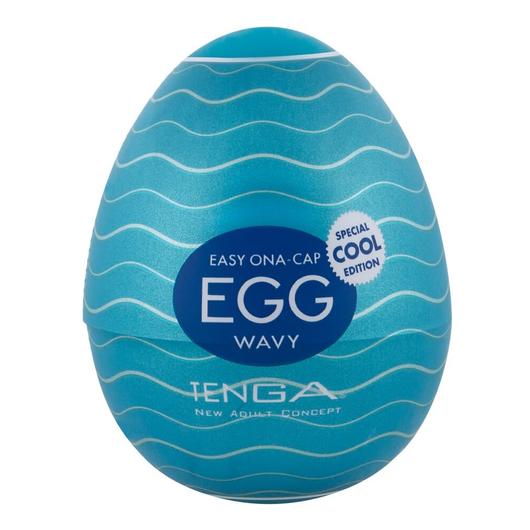 TENGA Egg Wavy II Cool - maszturbációs tojás (1db)