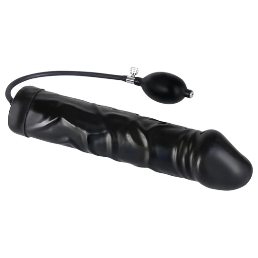 You2Toys - latex, pumpálható análtágító - nagy (fekete)