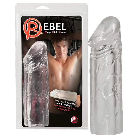 Rebel - hosszabbító, vastagító péniszköpeny