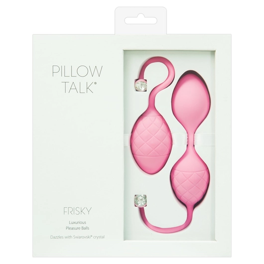 Pillow Talk Frisky - 2 részes gésagolyó szett (pink)
