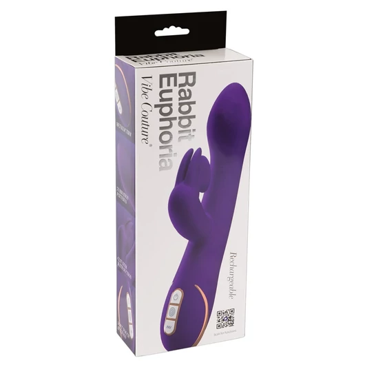 Vibe Couture Rabbit Euphoria - csiklószívó G-pont vibrátor (lila)