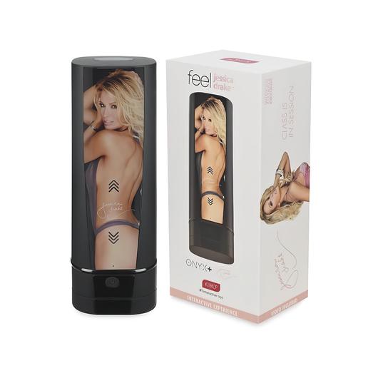 Kiiro Onyx 2 Jessica Drake - akkus interaktív maszturbátor (fekete)