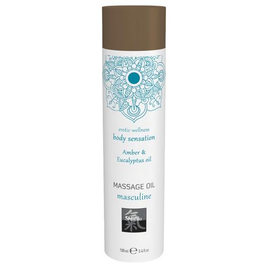 Shiatsu Masculine - masszázsolaj - borostyán-eukaliptusz (100ml)
