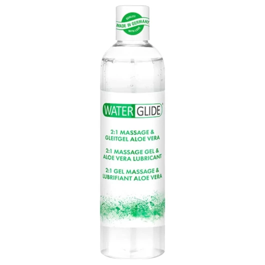 Waterglide 2in1 – aloe verás síkosító és masszázsgél (300 ml)