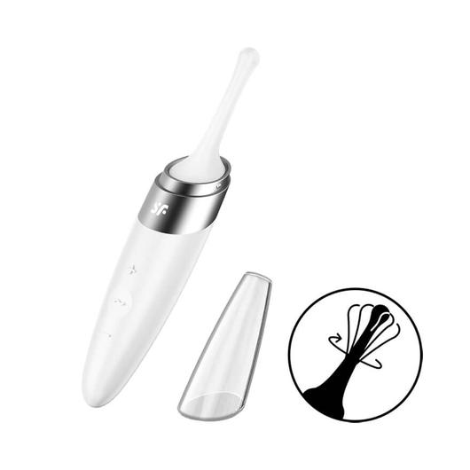 Satisfyer Twirling Delight - akkus, vízálló csiklóvibrátor (fehér)