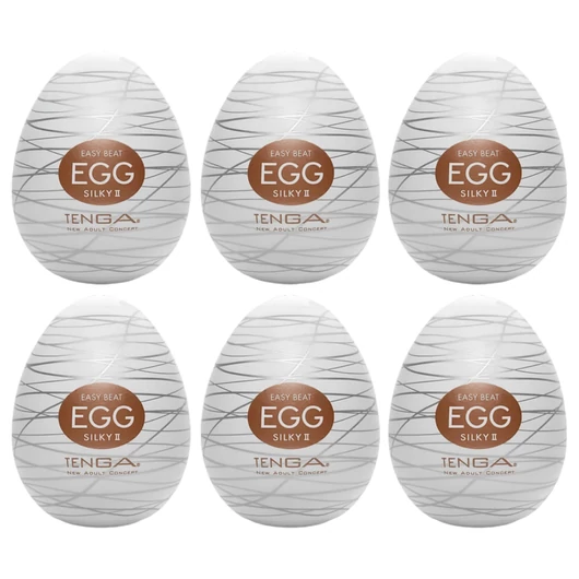 TENGA Egg Silky II - tojás maszturbátor (6db)