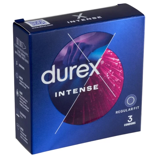 Durex Intense - bordázott és pontozott óvszer(3db) -