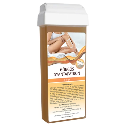 Görgős gyanta patron - széles görgőfejjel (100ml) - sárga