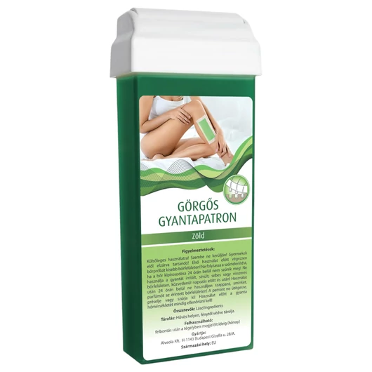 Görgős gyanta patron - széles görgőfejjel (100ml) - zöld