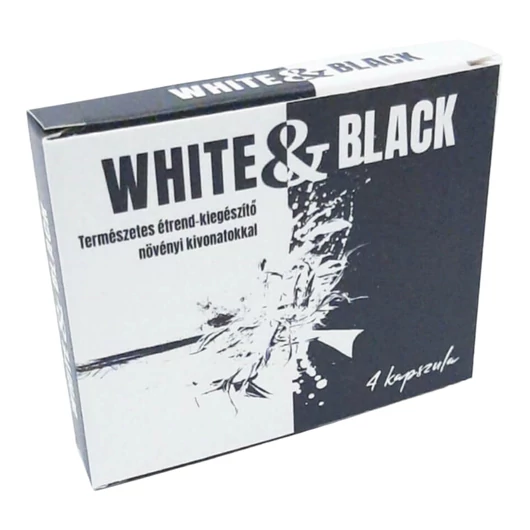 White & Black - erős, étrend-kiegészítő férfiaknak (4db)