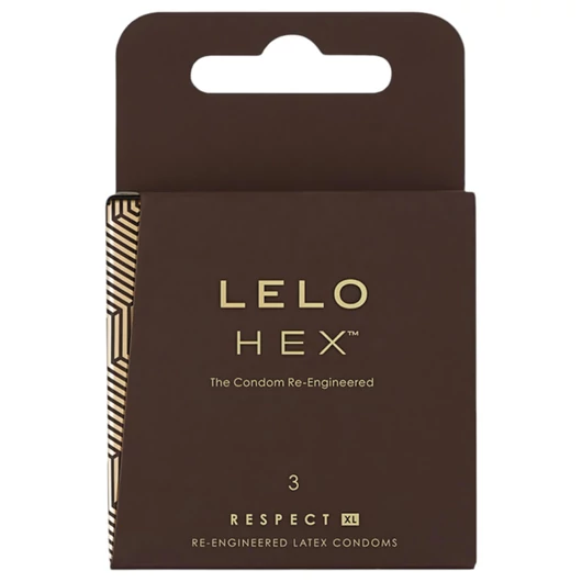 LELO Hex Respect XL - luxus óvszer (3db)