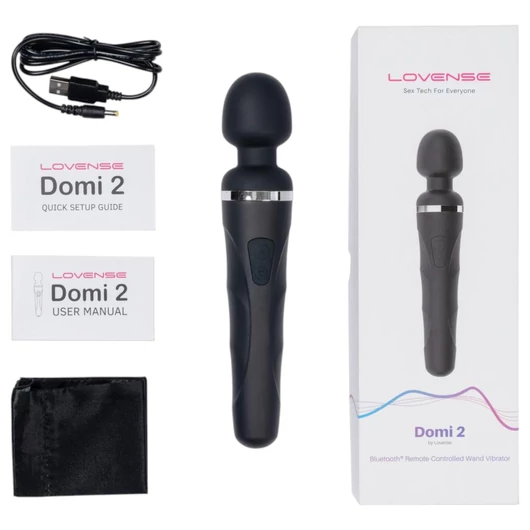 LOVENSE Domi 2 - okos masszírozó vibrátor (fekete)