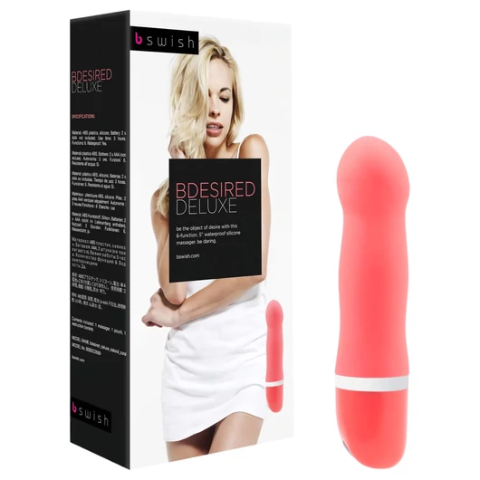 B SWISH Bdesired Deluxe - hullámos vibrátor (korall)