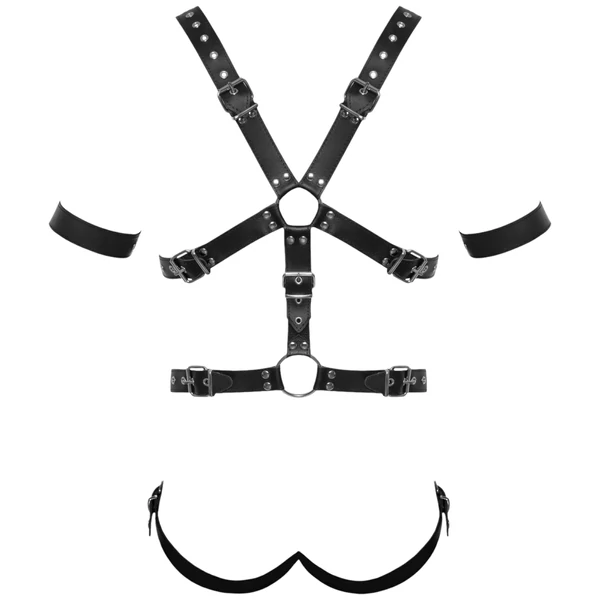 ZADO - pántos, bőr testhám body - férfiaknak