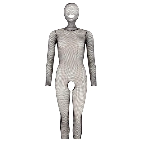 Mandy Mystery - Maszkos egészalakos necc overál - fekete (S-L)