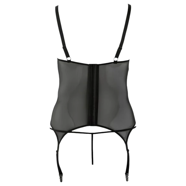 Cottelli - Virágos női felső, molett fazonban (fekete)