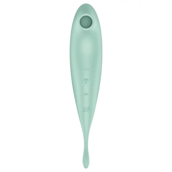 Satisfyer Twirling Pro - okos 2in1 csikló vibrátor (menta)