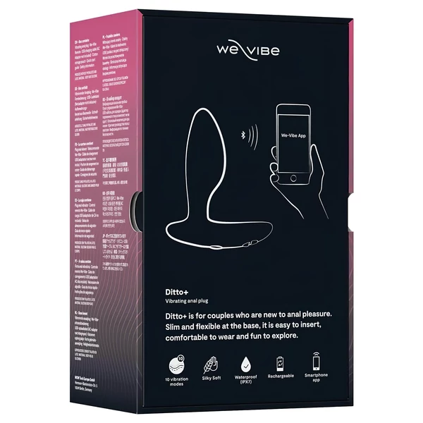 We-Vibe Ditto+ - okos, akkus anál vibrátor (fekete)