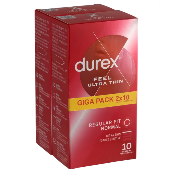 Durex Feel Ultra Thin - ultra élethű óvszer (2x10db)
