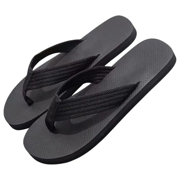Flip-flop papucs - péniszes mintával - fekete