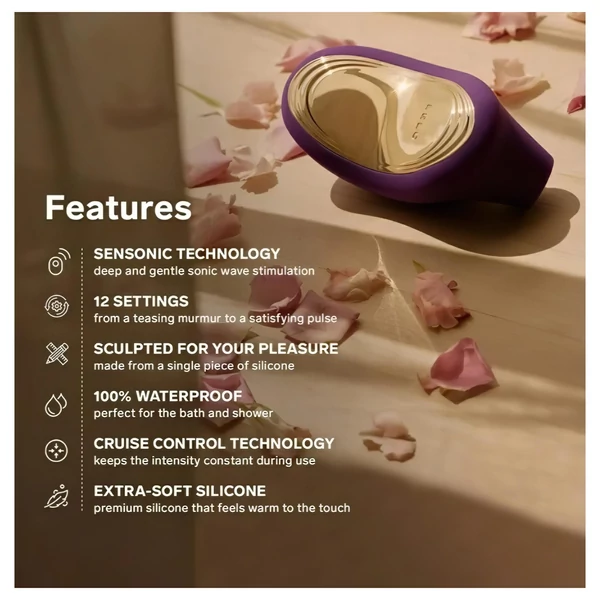 LELO Sona 2 Cruise - hanghullámos csiklóizgató (fekete)