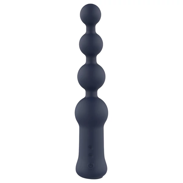 Startroopers Hubble - akkus gyöngyös anál vibrátor (fekete)