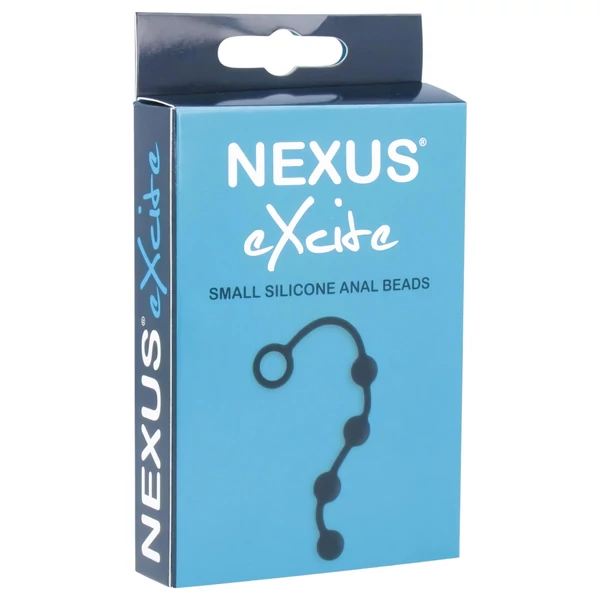 Nexus Excite - 4 gyöngyös anál dildó - fekete (kicsi)