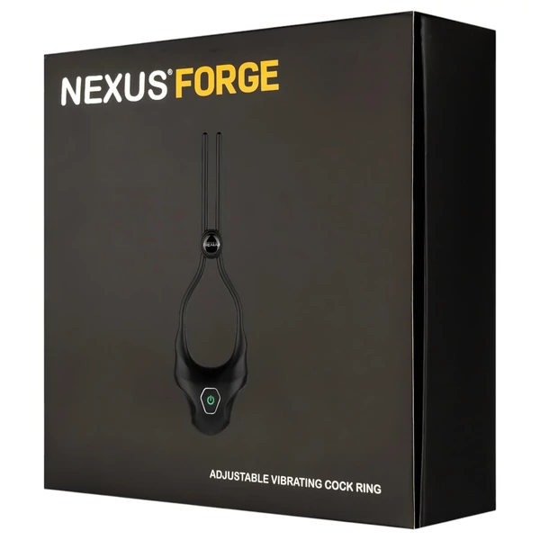 Nexus Forge - állítható vibrációs péniszgyűrű (fekete)