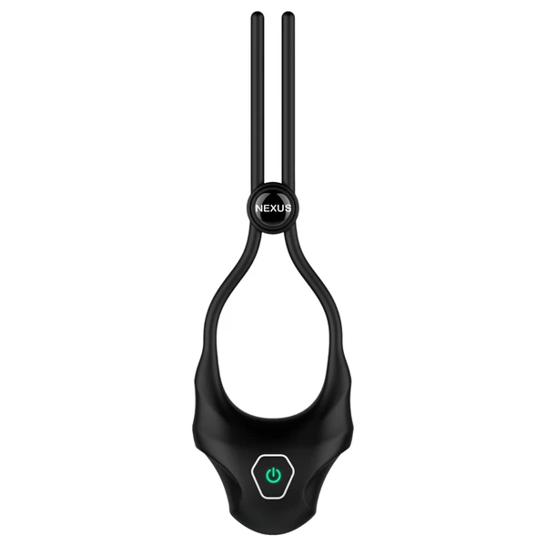 Nexus Forge - állítható vibrációs péniszgyűrű (fekete)