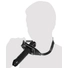 Kép 1/4 - ZADO - Bőr szájpecek dildóval (fekete)