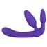 Kép 3/5 - Tripla, tartópánt nélküli felcsatolható dildó (lila)