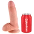 Kép 3/5 - King Cock 7 herés dildó (18 cm) - natúr