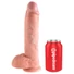 Kép 3/5 - King Cock 10 herés nagy dildó (25 cm) - natúr