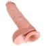 Kép 5/5 - King Cock 10 herés nagy dildó (25 cm) - natúr