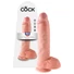 Kép 1/5 - King Cock 10 herés nagy dildó (25 cm) - natúr