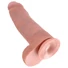 Kép 5/5 - King Cock 12 herés nagy dildó (30 cm) - natúr