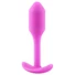 Kép 1/5 - b-vibe Snug Plug 1 - anál plug belső súllyal (55g) - pink