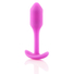 Kép 1/5 - b-vibe Snug Plug 1 - anál dildó belső súllyal (55g) - pink