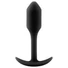 Kép 1/5 - b-vibe Snug Plug 1 - anál plug belső súllyal (55g) - fekete