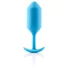 Kép 2/5 - b-vibe Snug Plug 3 - dupla golyós anál plug (180g) - kék