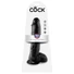 Kép 5/5 - King Cock 10 herés dildó (25 cm) - fekete