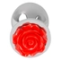 Kép 3/7 - You2Toys - Rose - 91g-os alumínium anál dildó (ezüst-piros)