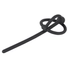 Kép 3/7 - Penisplug - szilikon makkgyűrű üreges húgycsőrúddal (fekete)