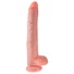 Kép 2/5 - King Cock 14 herés nagy dildó (35cm) - natúr